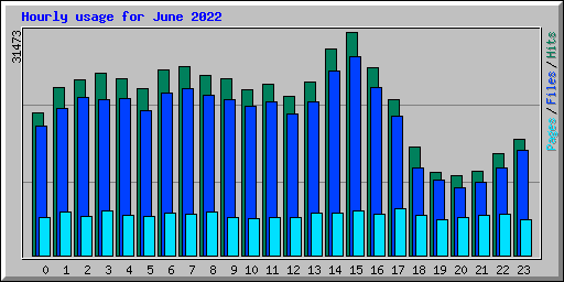 Hourly usage for June 2022